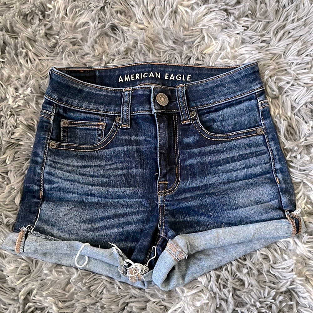 Dark Blue Jean Shorts